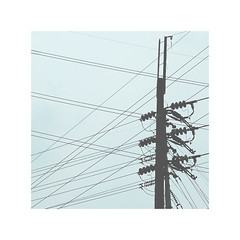 poles,wires and sky