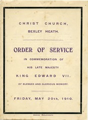King Edward VII Order Of Service