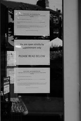 Ulverston Covid Lockdown Shopfront Messages May 20