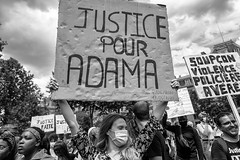 Manifestation contre les violences policières et justice pour Adama