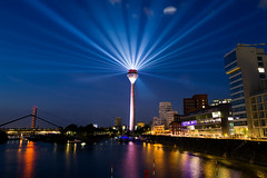 Düsseldorf Fernsehturm - Lichtspektakel
