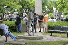 confederate statue protest in Allendale, Michigan