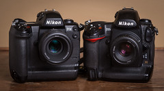 Nikon D1X (2001)  / Nikon D3s (2009)