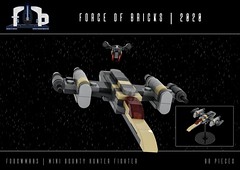MOC - Force of Bricks Mini Bounty Hunter Fighter (fobswm003)