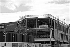 New buildings in Monochrome Kingston upon Hull