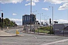 A63 Road bridge and Premier Inn