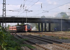 Brand an Bahnstrecke Schwetzingen - MA-Friedrichsfeld