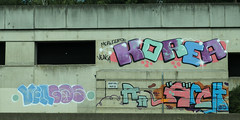 Graffiti along highway E19