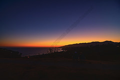 Sunset at the Pacific Palisades Bluff in JPG format