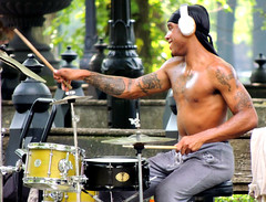 Drummer, Central Park 8-21-20