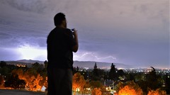 A Rare August Lightning Storm In San Jose, CA (8-16-2020)