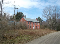 The Old Abandoned Brick House in Whitingham Vermont