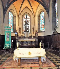Liessies  Intérieur de  église de Sainte Hiltrude(Nord - france)  (5)