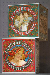 Décors d'Alfons Mucha pour des boites de biscuits LU (Musée d'histoire de Nantes)