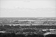 Views from High Hunsley East Yorkshire in Monochrome