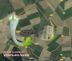 Villers-en-Vexin  27420 carte Satellite