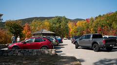 Fall foliage from scenic overlook of the Kancamanagus Highway