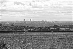 Towards the River Humber in Monochrome