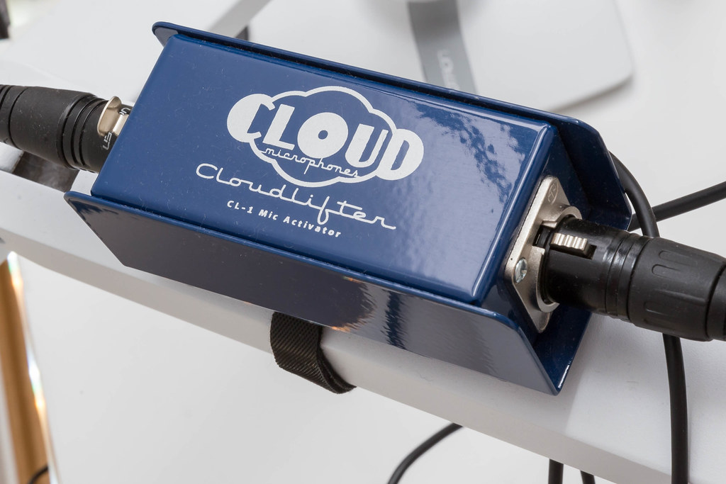 Cloudlifter CL-1 Mikrofonvorverstärker, der 2 verschiedene Stufen der Ultra-Clean-Verstärkung bietet