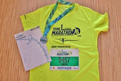 15em compétition, dimanche 5 septembre 2019, semi marathon de Rouen, 445em sur 2140 classés, 1h44,21