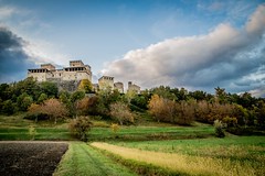 #Torrechiara Castle, Abbay, Italy, Hills, Town, Seasons, Rooms, Pano.