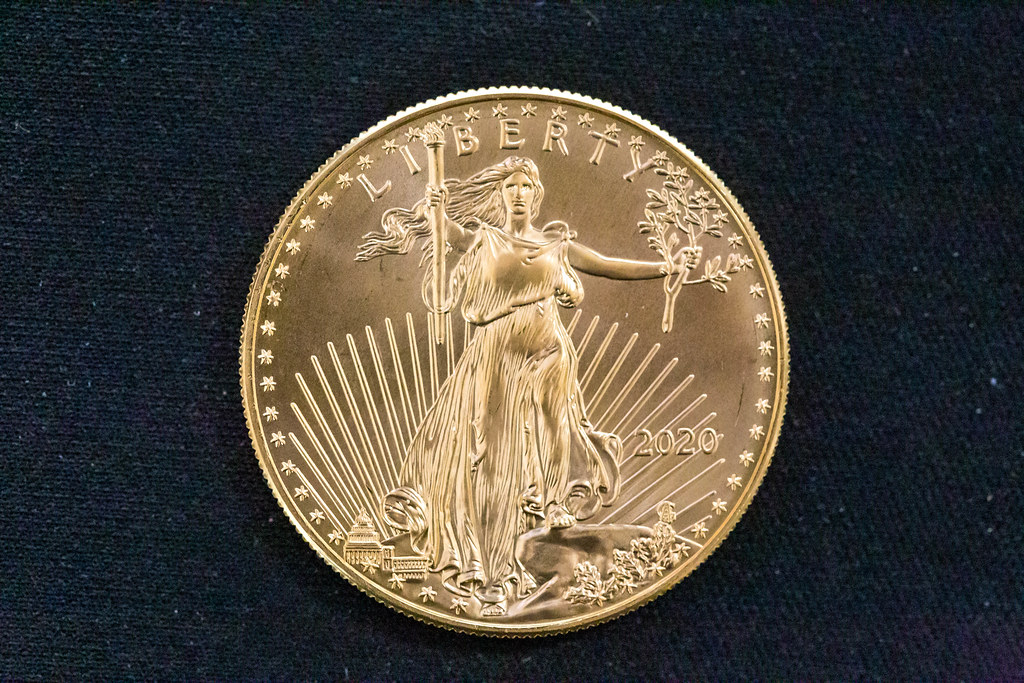 American Eagle 2020 Collectors Edition: Classic Lady Liberty printed on a 22 karat gold coin