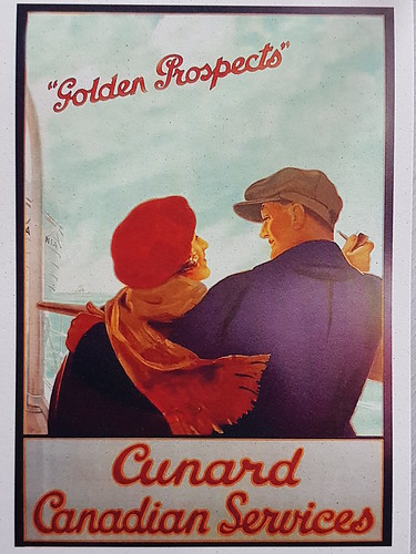 Travel poster Cunard Canadian Services