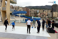 Synthetic ice surface in Monaco