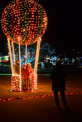 Christmas lights in Yukon