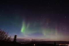 Aurora Northern Lights from Fish Lake Whitehorse Yukon Sept 28, 29 2020 