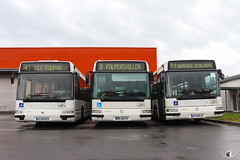 CABUS / Renault Agora S n°208, Irisbus Agora S n°685 et Irisbus Agora S n°257