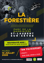 28 em compétition, Mardi 14 juillet 2020, Trail La Forestiere, Saint Laurent sur Sevre, 7 km