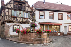 Fontaine de l'Ours, Heiligenstein, Alsace, France