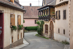 Rue de la Montagne, Mittelbergheim, Alsace, France