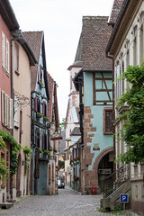 Rue des Trois Églises, Riquewihr, Alsace, France