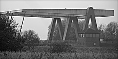 Lifting Bridge in Monochrome at Kingswood