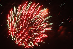 fireworks and bondfires