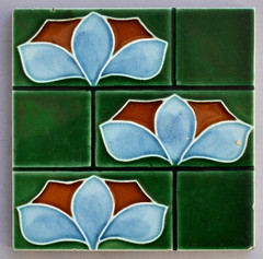 Moulded Victorian and Edwardian tiles