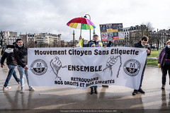 Gilets Jaunes & Marche des libertés du 30 janvier 2021 contre la loi sécurité globale à Paris