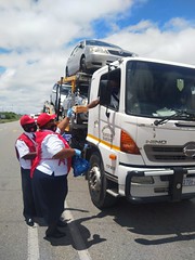 Salvation Army relief at closed border posts in South Africa