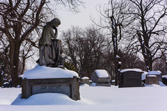 Oak Woods Cemetery in the Snow