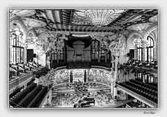 Palau de la Música Catalana en Noir & Blanc