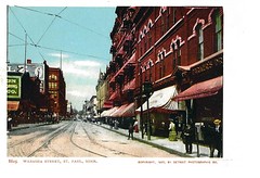 Old Saint Paul Minnesota Postcard Album - Wabasha Street