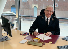 General Brian Peddle signs the 'WHO Call to Action: Vaccine Equity Declaration'