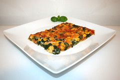 Salami corn spinach pizza / Salami-Mais-Spinat-Pizza