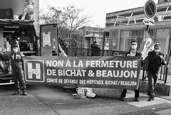 Contre la fermeture de Bichat & Beaujon