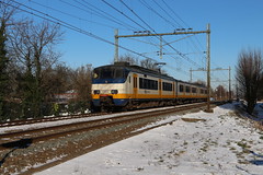 Treinen in de sneeuw; 13 februari 2021