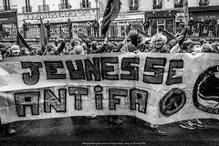Paris, manifestation pour contrer l'extrême droite, le 10 avril 2021