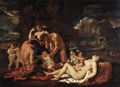 Huiles sur toile de Poussin au musée du Louvre à Paris