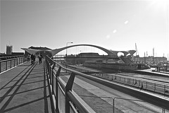 New Bridge across the A63 in Monochrome Kingston upon Hull
